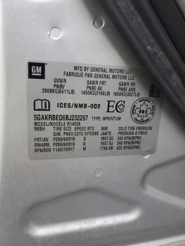 Photo 14 from auction – 2011 BUICK ENCLAVE CX with VIN 5GAKRBED6BJ232297