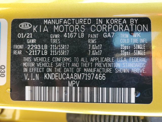 Photo 14 from auction – 2021 KIA SELTOS S with VIN KNDEUCAA8M7197466