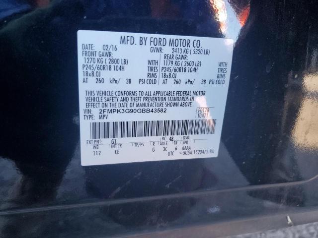Photo 14 from auction – 2016 FORD EDGE SE with VIN 2FMPK3G90GBB43582