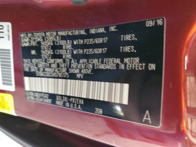 Photo 14 from auction – 2017 TOYOTA SIENNA LE with VIN 5TDKZ3DC5HS785175