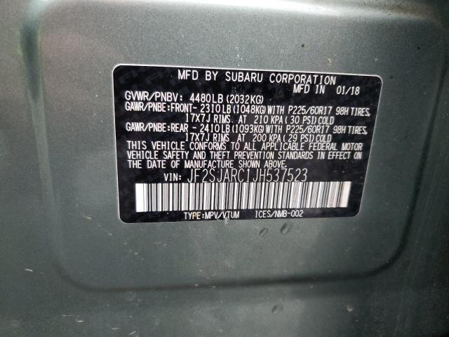 Photo 14 from auction – 2018 SUBARU FORESTER 2 with VIN JF2SJARC1JH537523