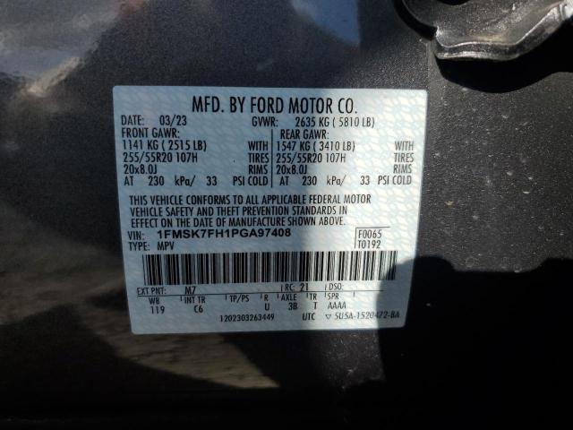 Photo 14 from auction – 2023 FORD EXPLORER L with VIN 1FMSK7FH1PGA97408