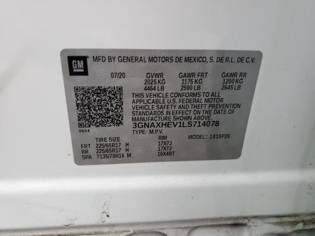 Photo 14 from auction – 2020 CHEVROLET EQUINOX LS with VIN 3GNAXHEV1LS714078