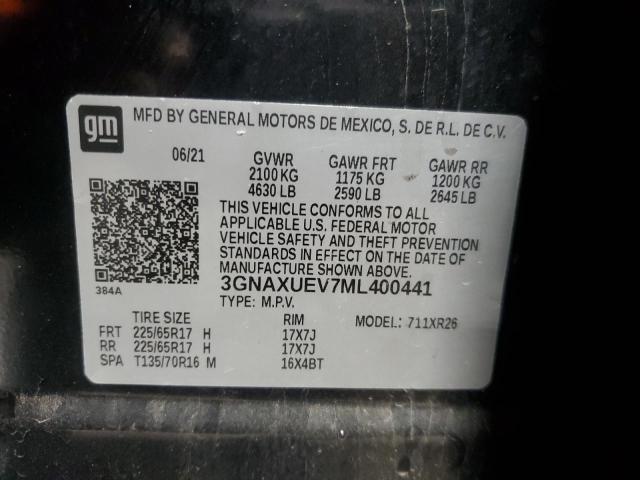 Photo 14 from auction – 2021 CHEVROLET EQUINOX LT with VIN 3GNAXUEV7ML400441