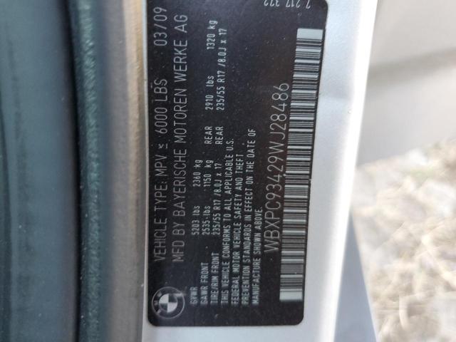 Photo 14 from auction – 2009 BMW X3 XDRIVE3 with VIN WBXPC93429WJ28486