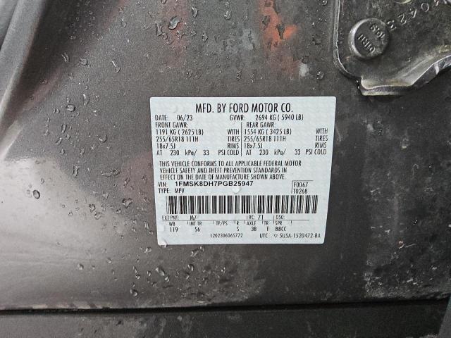 Photo 14 from auction – 2023 FORD EXPLORER X with VIN 1FMSK8DH7PGB25947