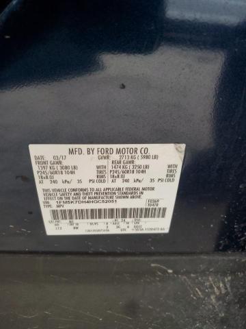 Photo 14 from auction – 2017 FORD EXPLORER X with VIN 1FM5K7DH4HGC52051