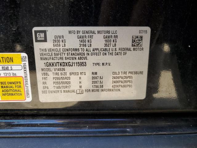 Photo 14 from auction – 2016 GMC ACADIA DEN with VIN 1GKKVTKDXGJ115953