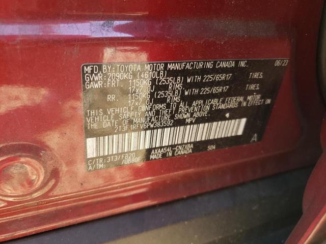 Photo 14 from auction – 2023 TOYOTA RAV4 LE with VIN 2T3F1RFV6PW383592