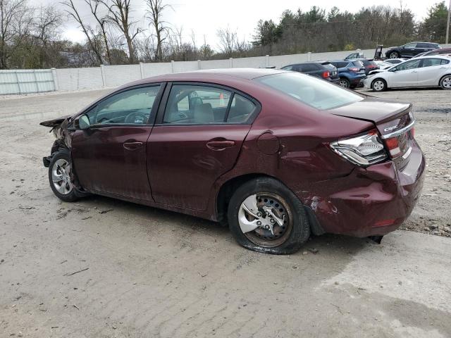 Photo 2 from auction – 2013 HONDA CIVIC LX with VIN 19XFB2F56DE096023