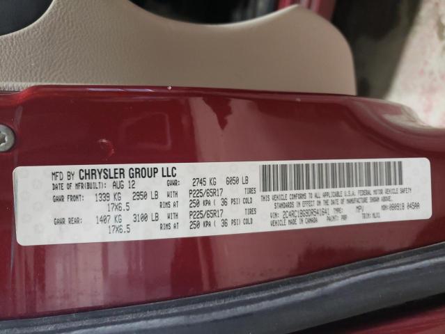 Photo 14 from auction – 2013 CHRYSLER TOWN & COU with VIN 2C4RC1BG9DR541641