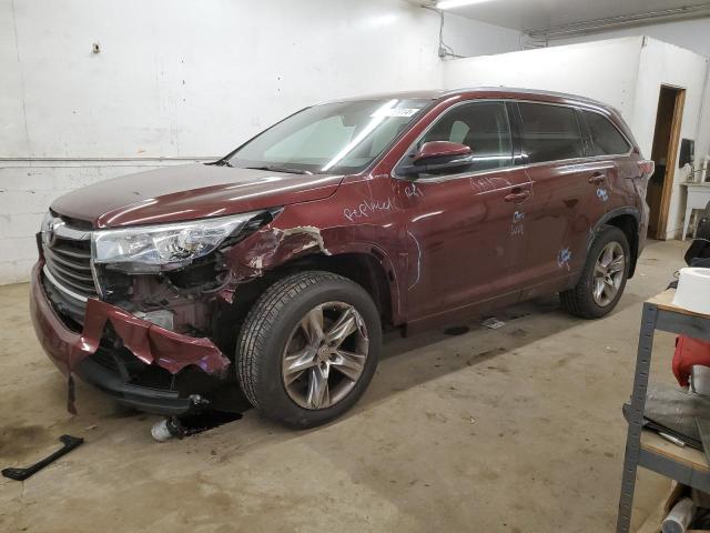 TOYOTA HIGHLANDER 2014 with VIN 5TDDKRFH1ES045319 - Photo from auction
