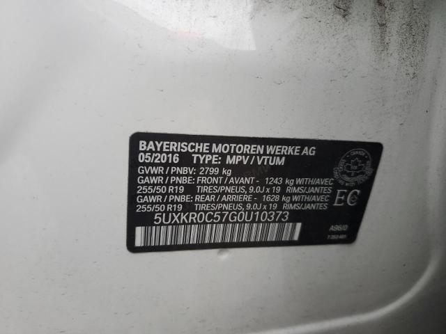 Photo 14 from auction – 2016 BMW X5 XDRIVE3 with VIN 5UXKR0C57G0U10373