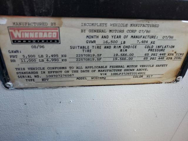 Photo 10 from auction – 1996 CHEVROLET P30 with VIN 1GBLP37J6T3314901