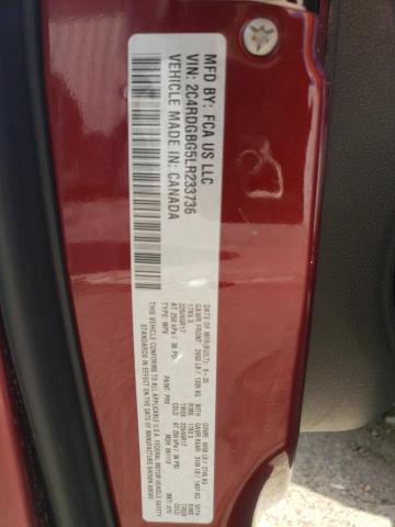 Photo 14 from auction – 2020 DODGE GRAND CARA with VIN 2C4RDGBG5LR233736