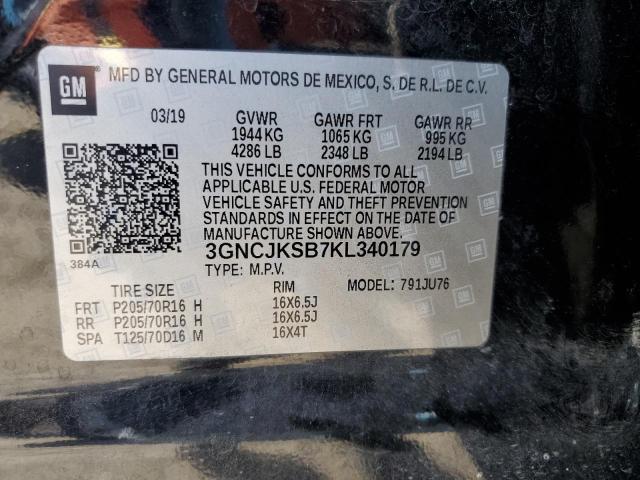 Photo 14 from auction – 2019 CHEVROLET TRAX LS with VIN 3GNCJKSB7KL340179
