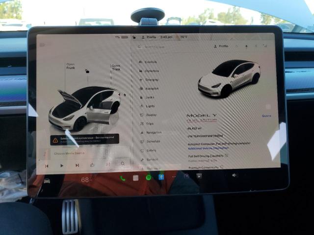 Photo 9 from auction – 2022 TESLA MODEL Y with VIN 7SAYGDEF9NF389591
