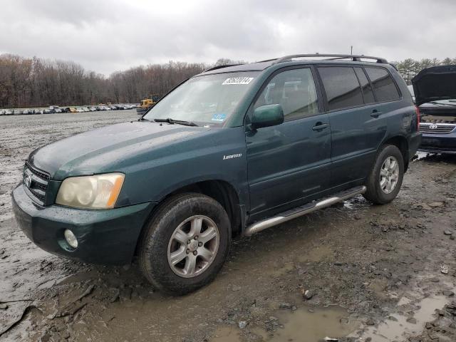 TOYOTA HIGHLANDER 2001 with VIN JTEHF21AX10033265 - Photo from auction