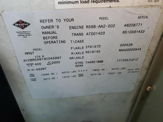 Photo 10 from auction – 2003 AEAG LSC with VIN 4VZBR54913C043297