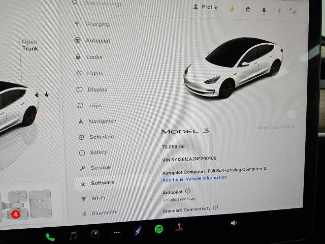Photo 9 from auction – 2022 TESLA MODEL 3 with VIN 5YJ3E1EA2NF290109