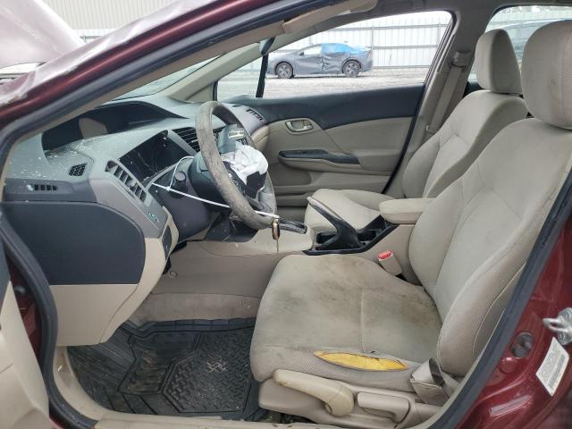 Photo 7 from auction – 2012 HONDA CIVIC LX with VIN 2HGFB2F50CH551727