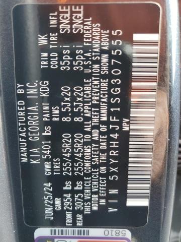 Photo 14 from auction – 2025 KIA SORENTO EX with VIN 5XYRH4JF1SG307555