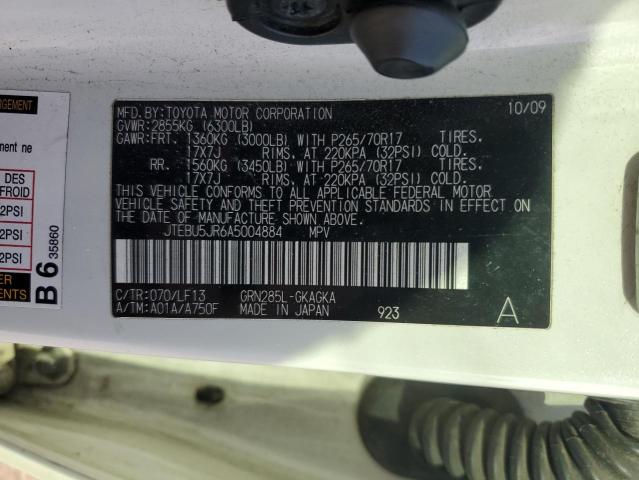 Photo 14 from auction – 2010 TOYOTA 4RUNNER SR with VIN JTEBU5JR6A5004884