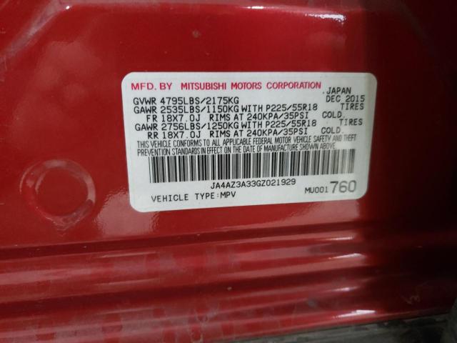 Photo 14 from auction – 2016 MITSUBISHI OUTLANDER with VIN JA4AZ3A33GZ021929