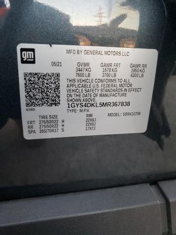 Photo 14 from auction – 2021 CADILLAC ESCALADE P with VIN 1GYS4DKL5MR367838