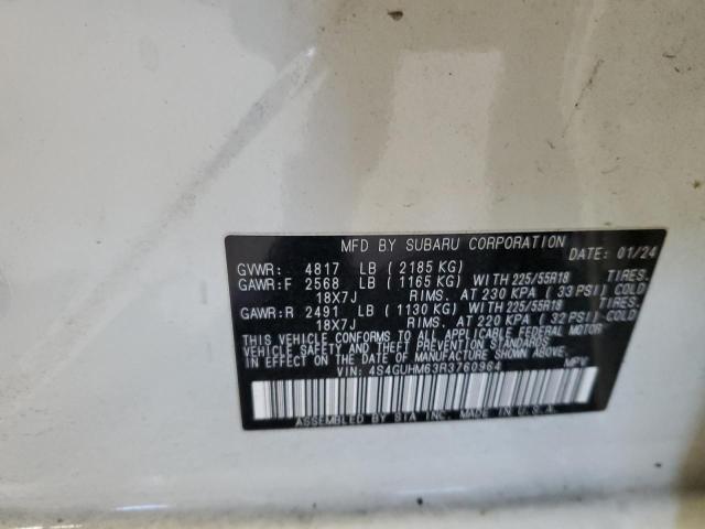 Photo 14 from auction – 2024 SUBARU CROSSTREK with VIN 4S4GUHM63R3760964