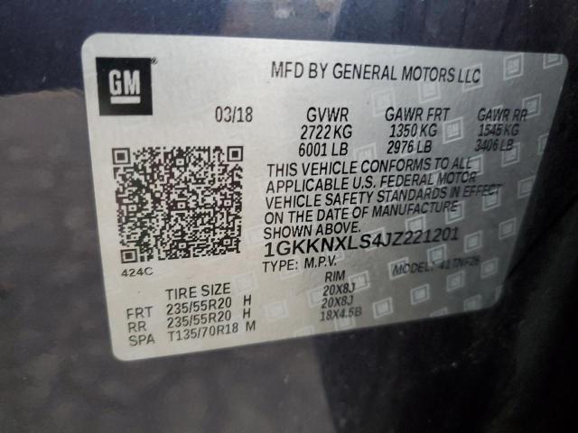 Photo 14 from auction – 2018 GMC ACADIA DEN with VIN 1GKKNXLS4JZ221201