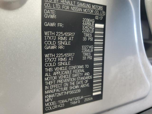 Photo 14 from auction – 2017 NISSAN ROGUE S with VIN KNMAT2MT7HP560239