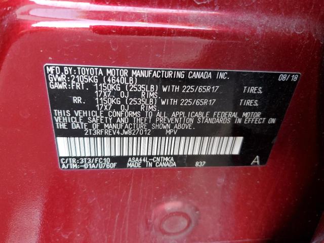 Photo 14 from auction – 2018 TOYOTA RAV4 ADVEN with VIN 2T3RFREV4JW827012