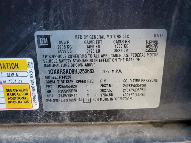 Photo 14 from auction – 2017 GMC ACADIA LIM with VIN 1GKKRSKD8HJ255662