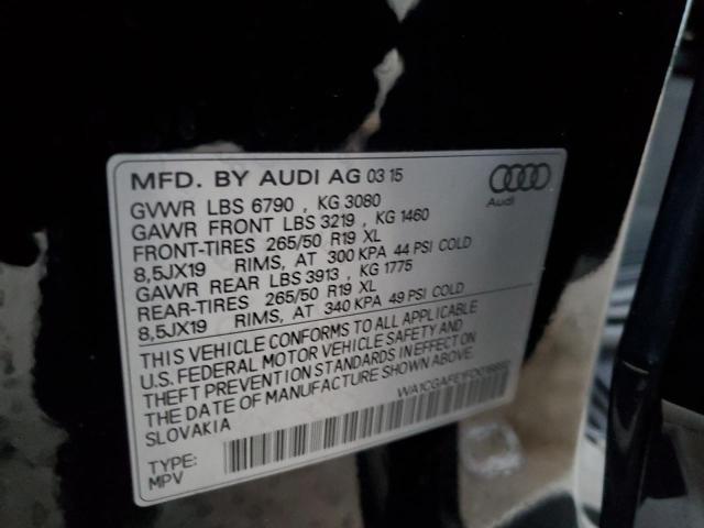 Photo 14 from auction – 2015 AUDI Q7 PREMIUM with VIN WA1CGAFE1FD018892