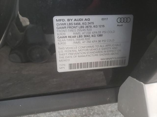Photo 14 from auction – 2018 AUDI Q5 PREMIUM with VIN WA1BNAFY3J2009689