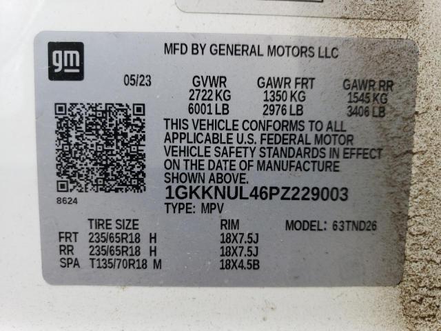 Photo 14 from auction – 2023 GMC ACADIA SLT with VIN 1GKKNUL46PZ229003