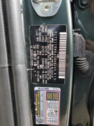 Photo 14 from auction – 2022 KIA SORENTO EX with VIN 5XYRHDLF6NG115274