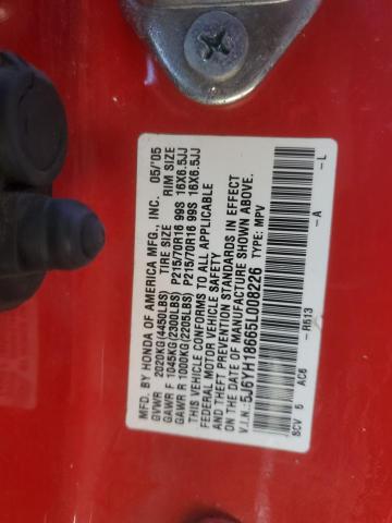Photo 14 from auction – 2005 HONDA ELEMENT EX with VIN 5J6YH18665L008226
