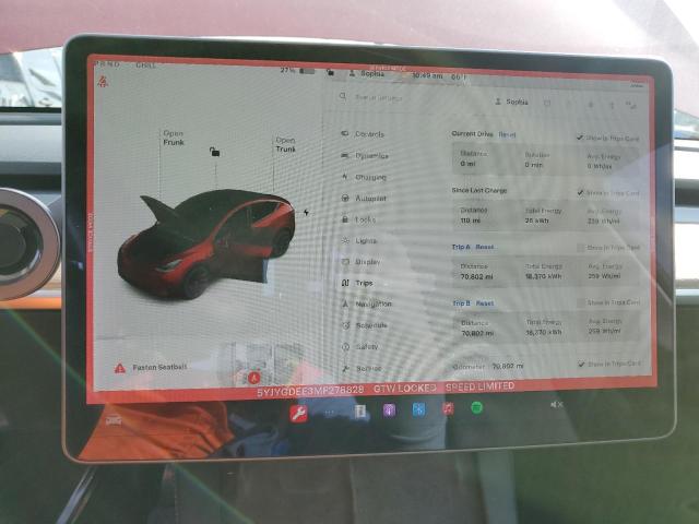 صورة رقم 9 من المزاد - 2021 TESLA MODEL Y مع VIN 5YJYGDEE3MF278828