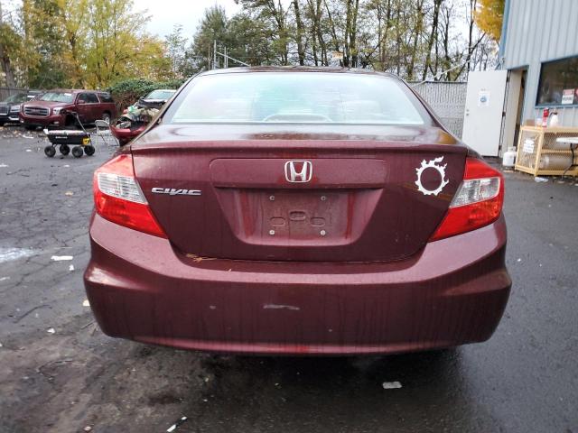 Photo 6 from auction – 2012 HONDA CIVIC LX with VIN 19XFB2F5XCE095620