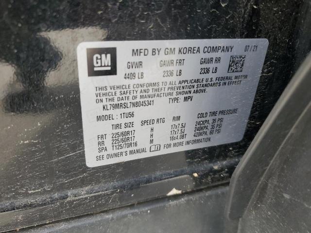 Photo 14 from auction – 2022 CHEVROLET TRAILBLAZE with VIN KL79MRSL7NB045341