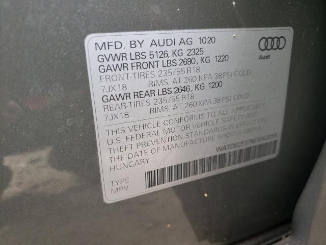 Photo 14 from auction – 2021 AUDI Q3 PREMIUM with VIN WA1DECF37M1043265