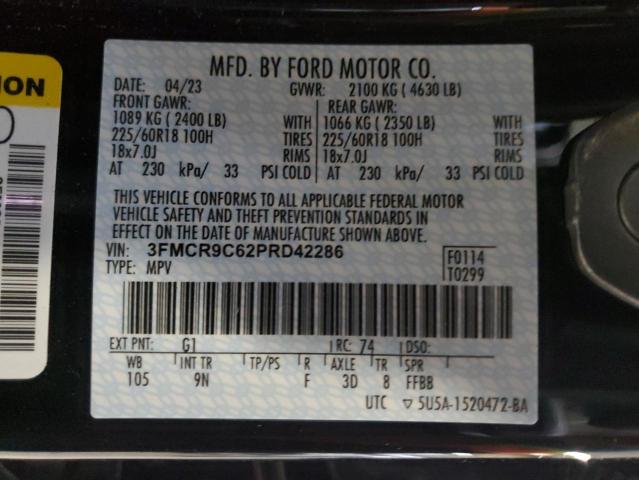 Photo 14 from auction – 2023 FORD BRONCO SPO with VIN 3FMCR9C62PRD42286