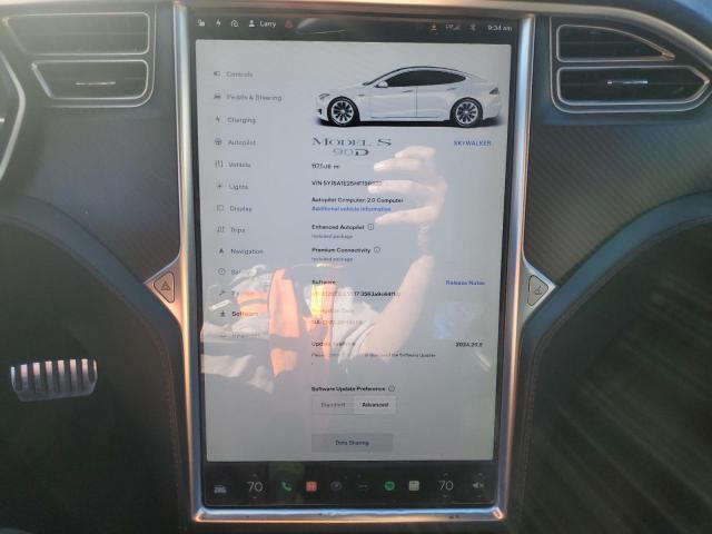 Photo 9 from auction – 2017 TESLA MODEL S with VIN 5YJSA1E25HF198822