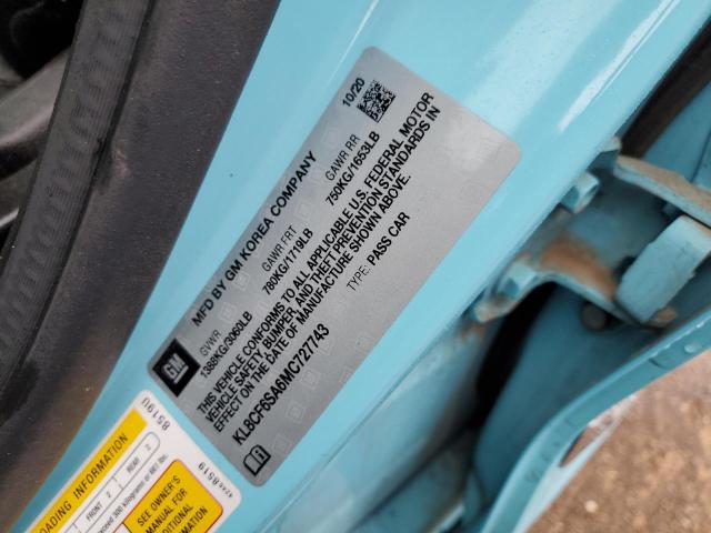 Photo 14 from auction – 2021 CHEVROLET SPARK 2LT with VIN KL8CF6SA6MC727743