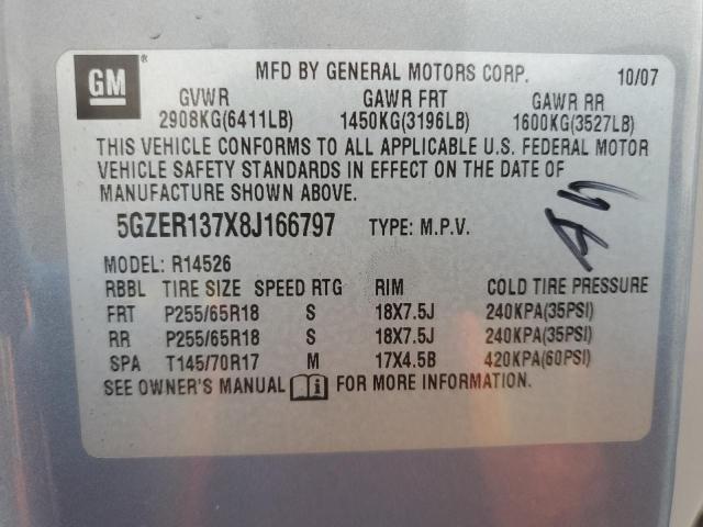 Photo 14 from auction – 2008 SATURN OUTLOOK with VIN 5GZER137X8J166797