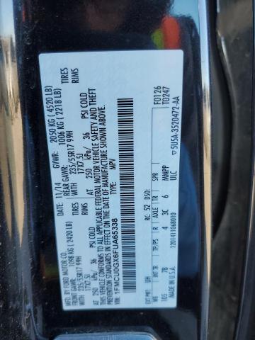 Photo 14 from auction – 2015 FORD ESCAPE SE with VIN 1FMCU0GX6FUA65338