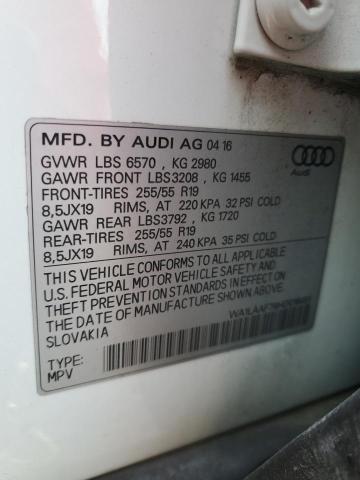 Photo 14 from auction – 2017 AUDI Q7 PREMIUM with VIN WA1LAAF78HD016451