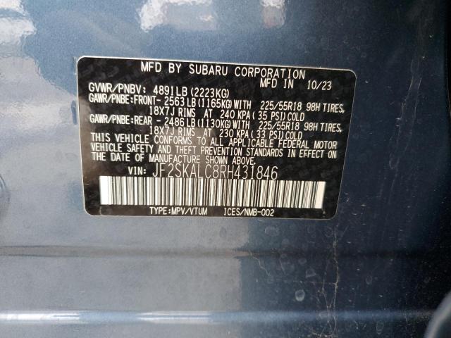 Photo 14 from auction – 2024 SUBARU FORESTER L with VIN JF2SKALC8RH431846